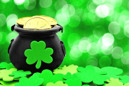 St Patricks Day pot of gold